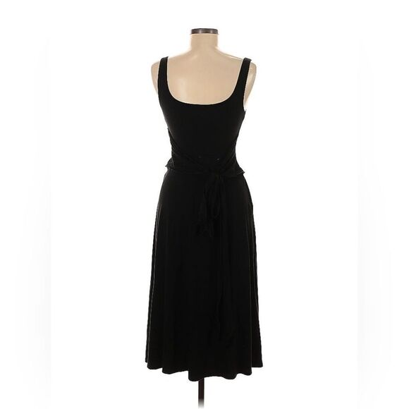 REFORMATION Black Noir Chestnut Kaila Wrap Skirt Tank Knit Bodycon Dress Smal - Picture 2 of 7